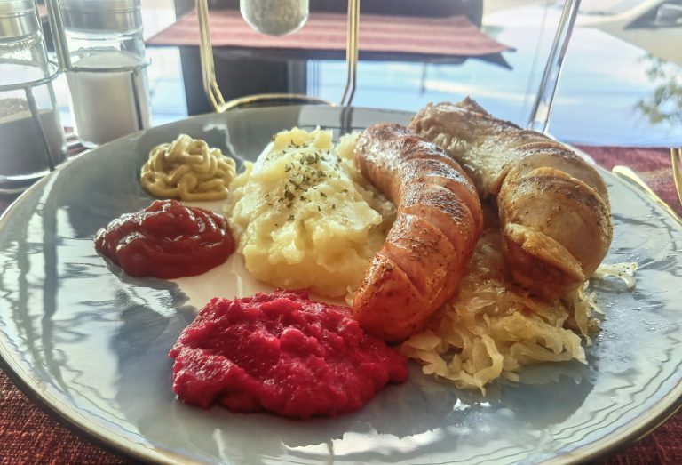 Homemade sausages