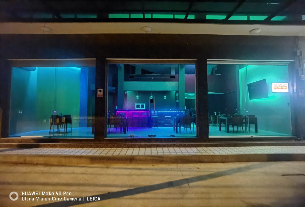 Taste From Poland restaurant at night
